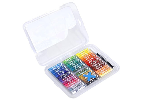 DOMS 50 Shades Oil Pastel With Case | Smooth Color Intermixing For Better Effect | Bright & Intense Colors | Free Scrapping Tool | Non-Toxic & Safe For Childrens | Pack Of 1 | Multicolor