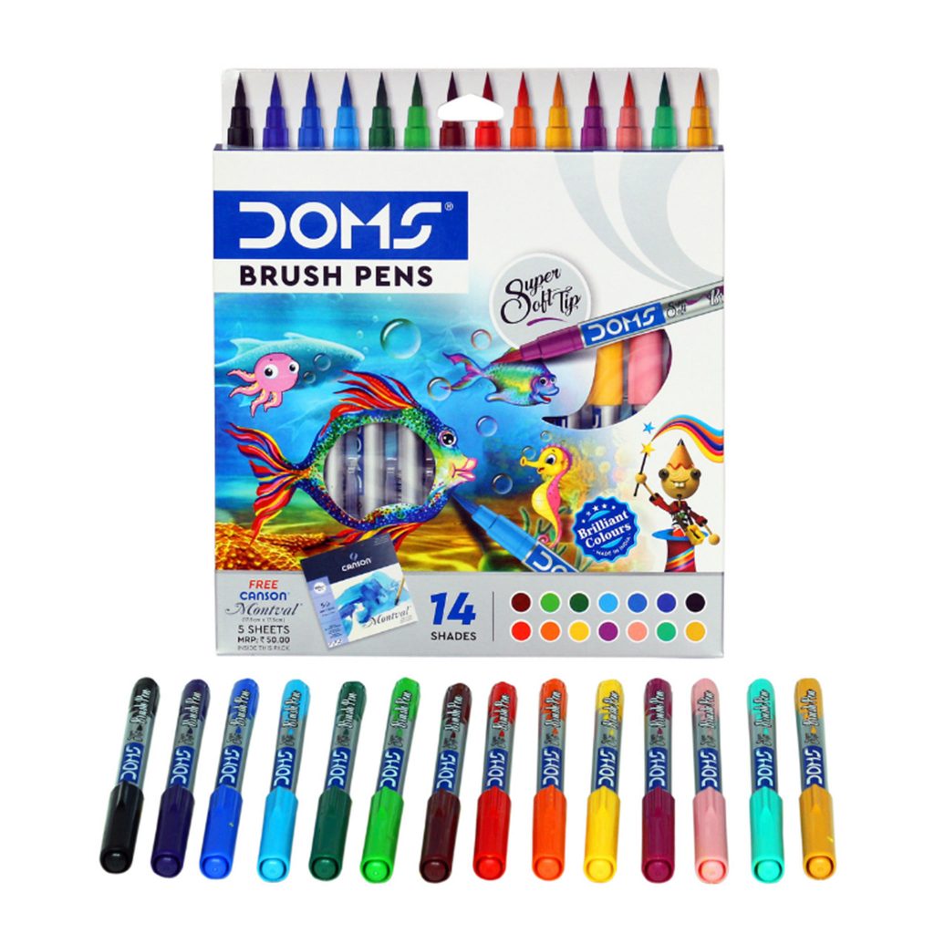 DOMS 24 Shades Super Soft Color Pencils Flat Tin Box |Smooth Color Different Art Strokes |Non-Toxic&Safe For Childrens | Pack Of 1 | Multicolor