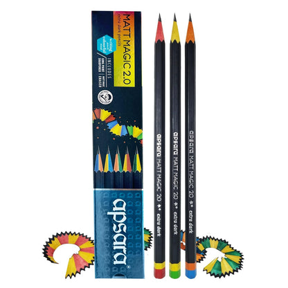 Apsara Matt Magic pencils 5 Box (Pack Of 50 Pencils)