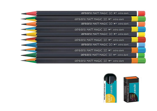 Apsara Matt Magic pencils 5 Box (Pack Of 50 Pencils)